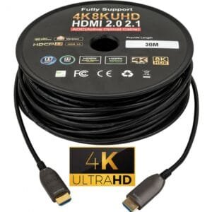 30M Fiber HDMI Cable 2.0/2.1 Aoc(active Optical Cable) 30AWG Copper Support 4K 8K UHD - available in Pakistan at Metaware