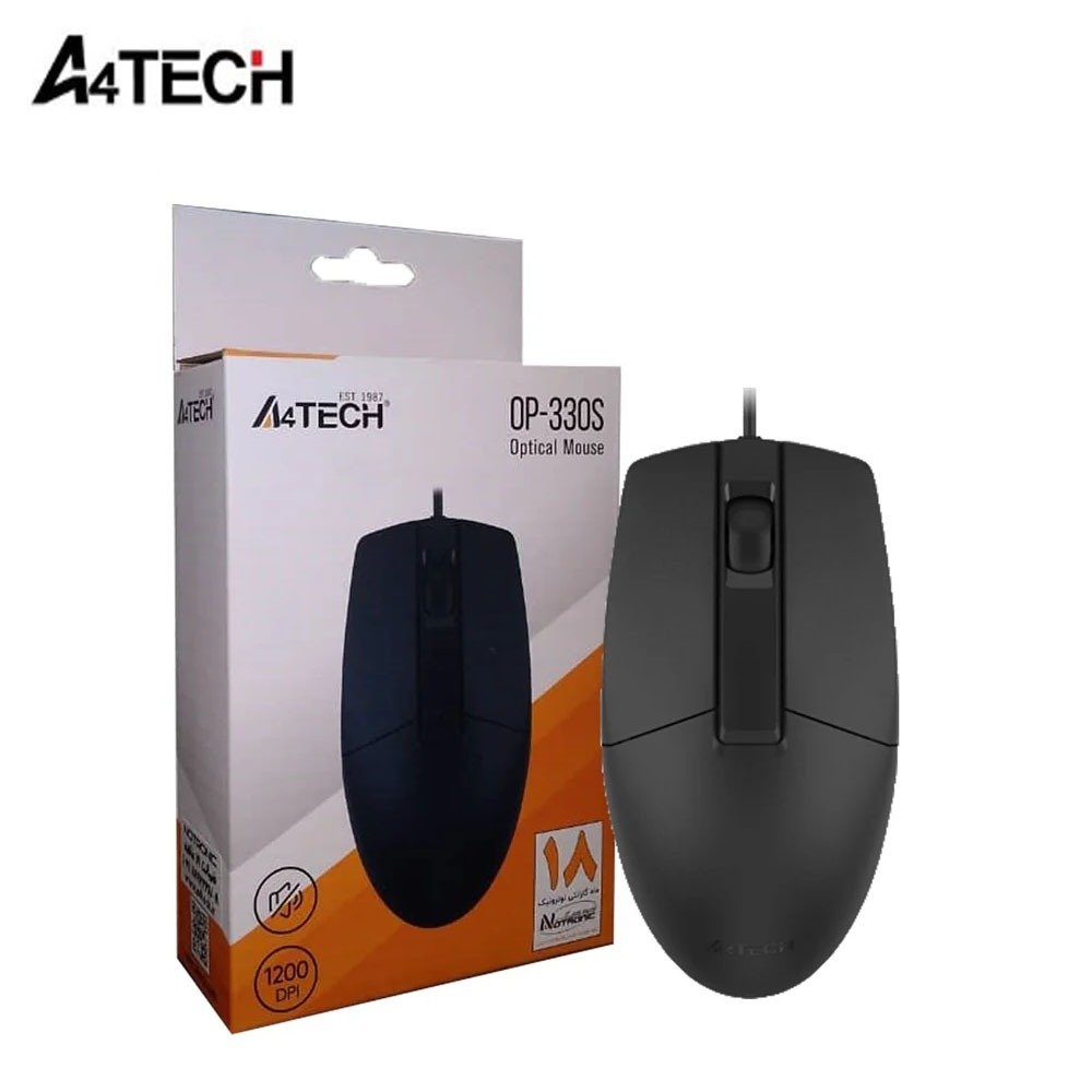 A4Tech OP-330S Wired Mouse – Silent Click - available in Pakistan at Metaware