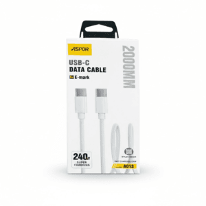 Aspor A013 240W C To C 2M PD Fast Charging Cable E-mark Chip - available in Pakistan at Metaware