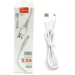 Aspor A101 3A Ipone Cable 1M - available in Pakistan at Metaware