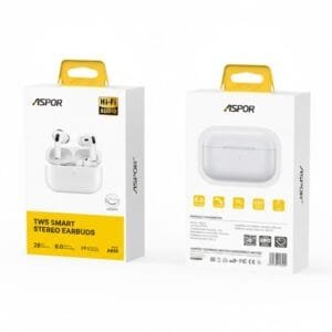 Aspor A650 Pro 3 TWS Earbuds 6.0 Connectivity wirless Charging with Lanyard - available in Pakistan at Metaware