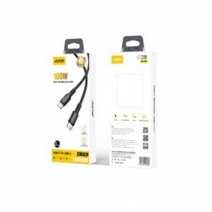 Aspor AC-21XL 100W Nylon Cable Type-C to Type-C 3 Meter - available in Pakistan at Metaware