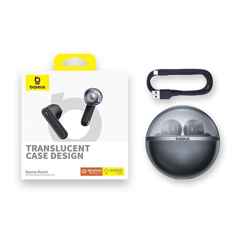 Baseus Bowie E5 True Wireless Earphones Cluster Black A00054501113-Z1 - available in Pakistan at Metaware