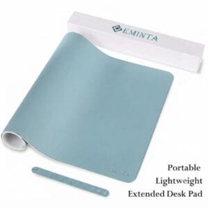Dual Sided Desk Pad, New Upgrade Sewing PU Leather Office Desk Mat, Waterproof Desk Blotter Protector, Desk Writing Mat Mouse Pad (Classical Blue, 23.6″ x 13.7″) - available in Pakistan at Metaware