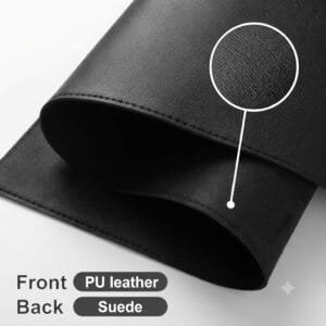 Dual Sided Desk Pad, New Upgrade Sewing PU Leather Office Desk Mat, Waterproof Desk Blotter Protector, Desk Writing Mat Mouse Pad (Classical Black, 23.6″ x 13.7″) - available in Pakistan at Metaware