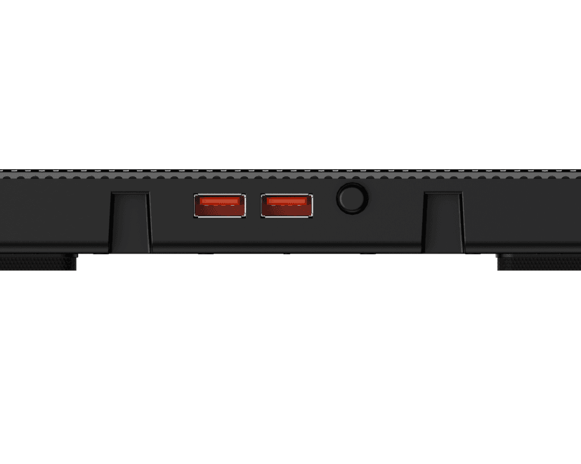 Hawk 069 laptop 5 Fan cooling Pad Ergonomic Cooling Pad with Adjustable Height (Black) - available in Pakistan at Metaware