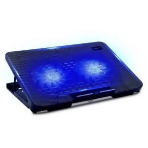 Hawk 211 laptop 2 Fan cooling Pad Ergonomic Cooling Pad with Adjustable Height (Black) - available in Pakistan at Metaware