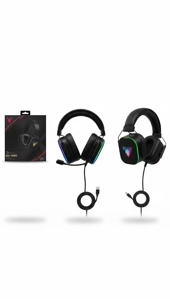 Jedel GH-560 USB 7.1 RGB Gaming Headset - available in Pakistan at Metaware