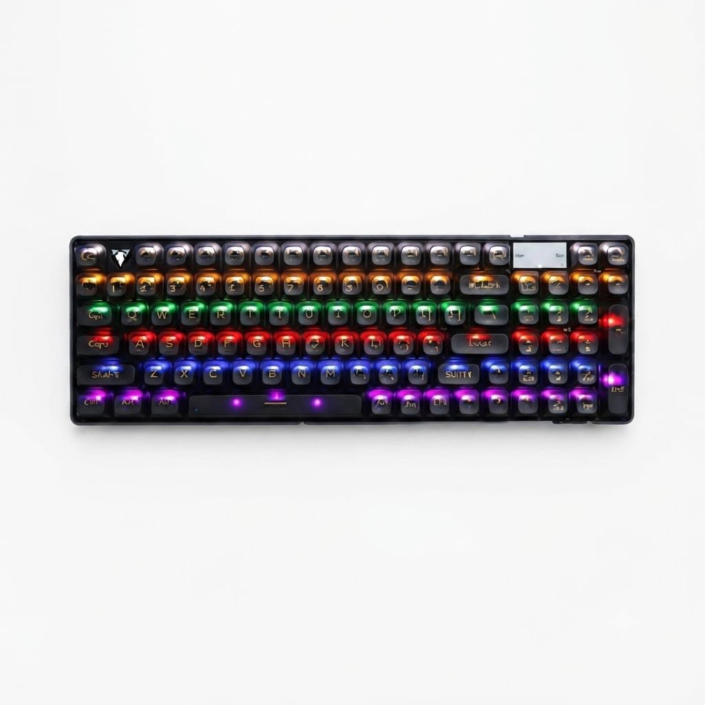 Jedel KL139B RGB Transparent Mechanical Gaming Keyboard - available in Pakistan at Metaware