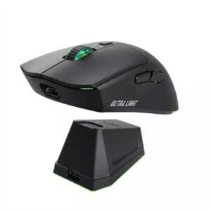 Jedel WD139 Rechargeable Wireless + Bluetooth Double Mode and Rechargeable Gaming Mouse White - available in Pakistan at Metaware