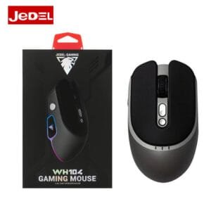 Jedel WH104 Gaming Rechargeable Dual Mode Bluetooth & 2.4 Wireless Mouse 500MAH Battery 3200 Dpi Gray - available in Pakistan at Metaware