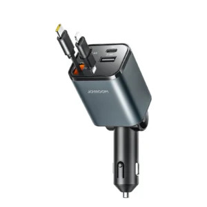 Joyroom JR-CCL05 30W 4-IN-1 Retractable Cable Car Charger - available in Pakistan at Metaware