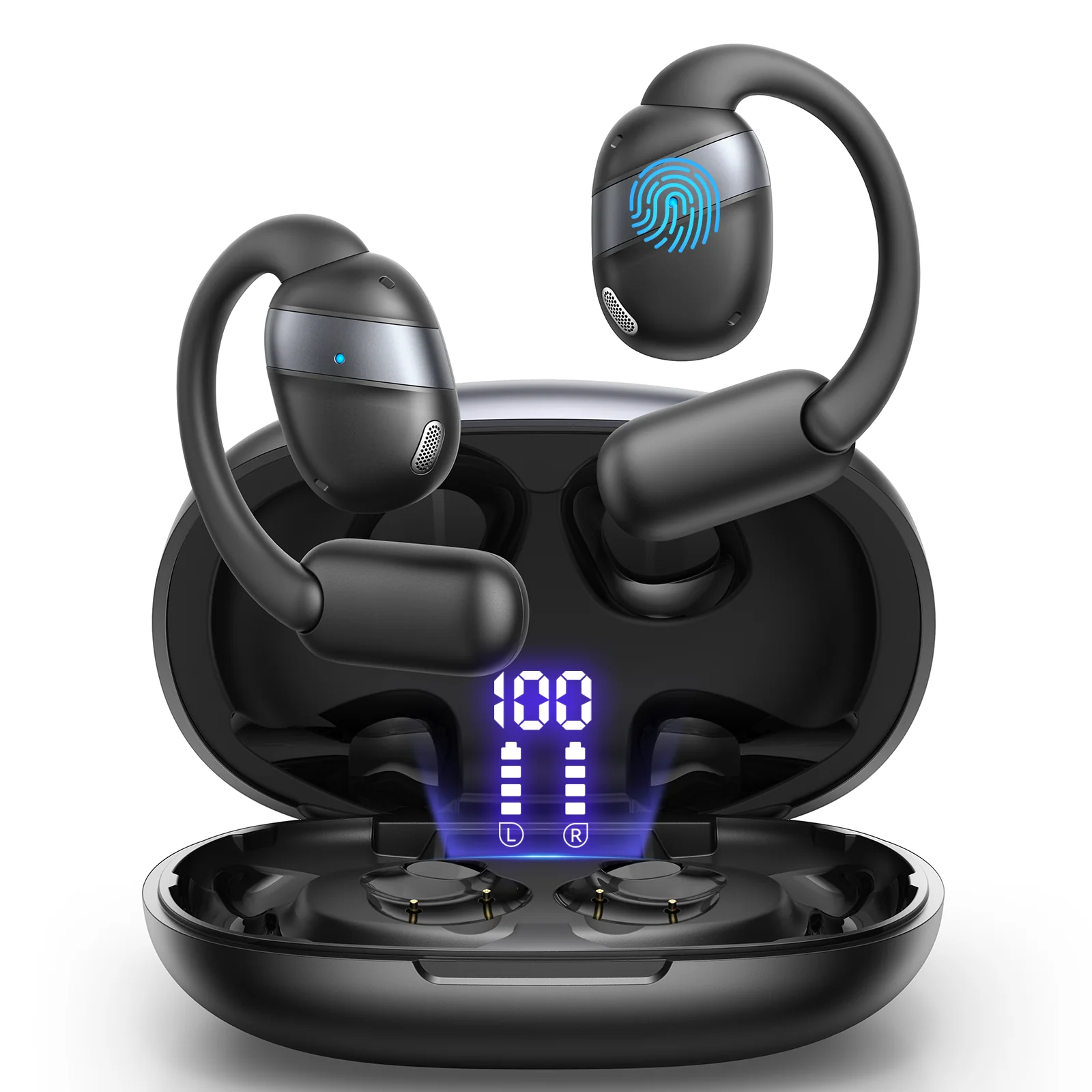Joyroom JR-OE4 Open-Ear True Open Free Wireless Headphones-Black - available in Pakistan at Metaware