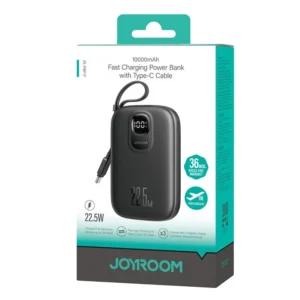 Joyroom JR-PBF17 10000mAh 22.5W Fast Charging Power Bank with Built-In Type-C Cable - available in Pakistan at Metaware