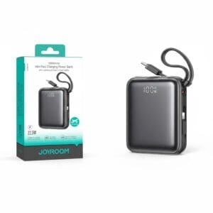 Joyroom JR-PBF27 10000mAh 22.5W mini Power Bank with Dual Cables Black - available in Pakistan at Metaware