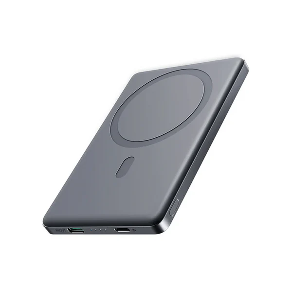 Joyroom JR-PBM08 Pro 20W Ultra-Slim Metal Magnetic Wireless Power Bank 10000mAh-Natural Titanium - available in Pakistan at Metaware