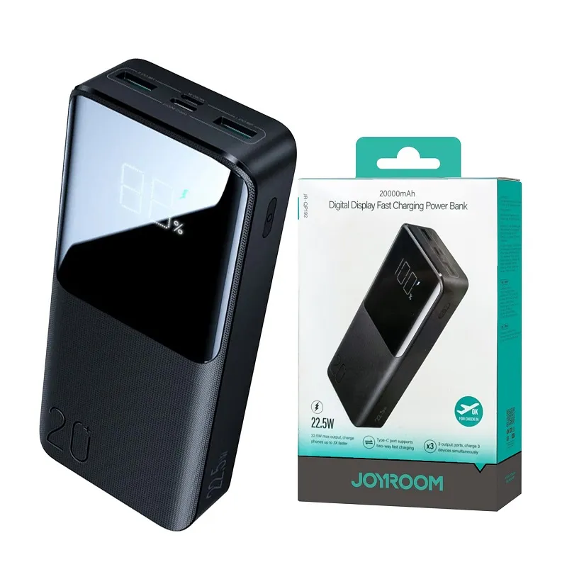 Joyroom JR-QP192 22.5W Power Bank 20000mAh-Black - available in Pakistan at Metaware