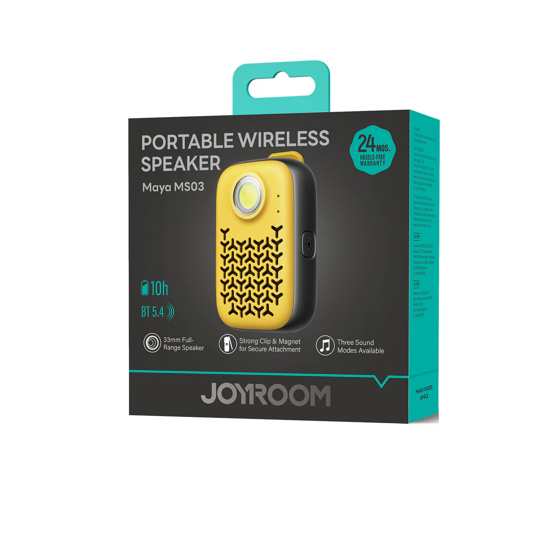 Joyroom Maya Series JR-MS03 Portable Wireless Speaker - available in Pakistan at Metaware