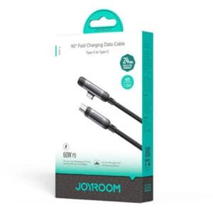 Joyroom S-A56 EnjoyX Series 90° Fast Charging Data Cable（Type-C to Type-C 60W）1.2M-Black - available in Pakistan at Metaware