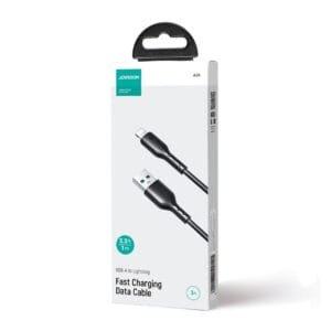 Joyroom SA26-AL3 Flash-Charge Series 3A Fast Charging Data Cable (USB-A To Lightning) 1m-Black - available in Pakistan at Metaware