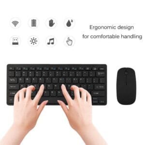 KM 901 Ultra Slim Mini Wireless Keyboard Mouse Set - available in Pakistan at Metaware
