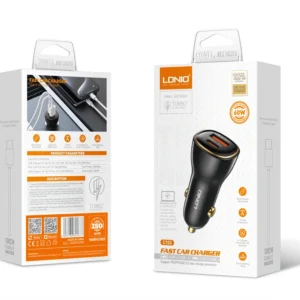 Ldnio 60W PD QC Super Fast Car charger C103 - available in Pakistan at Metaware