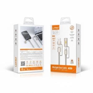 Ldnio LC18 4-IN-1 Multiple Data Cable – USB-A & USB-C to USB-C + Cigarette Lighter - available in Pakistan at Metaware