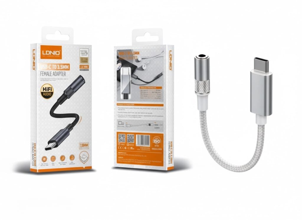 Ldnio LSY80C Type-C to 3.5MM Hi-Fi Audio Adapter with Dac & Wire Control - available in Pakistan at Metaware
