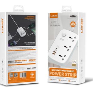 Ldnio SC3416 3 AC Outlets 4 USB Power Strip - available in Pakistan at Metaware