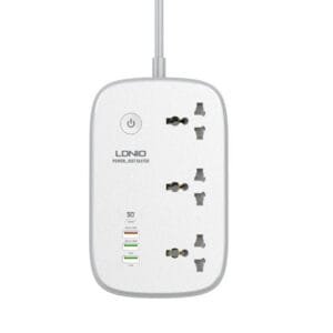 Ldnio SCW3451 WIFI Smart Power Strip - 3 Outlets, 1 PD, 1 QC 3.0, 2 Auto-ID High Output, Socket Switches Extension - available in Pakistan at Metaware
