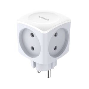 Ldnio Z11 Wall Switch Socket 4 Outlet Extender Electrical Plugs Grounded EU Wall Socket Adapter - available in Pakistan at Metaware