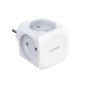 Ldnio Z11 Wall Switch Socket 4 Outlet Extender Electrical Plugs Grounded EU Wall Socket Adapter - available in Pakistan at Metaware