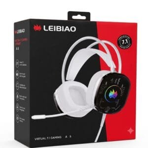Leibiao A5 Crystal RGB Gaming Headphones - available in Pakistan at Metaware