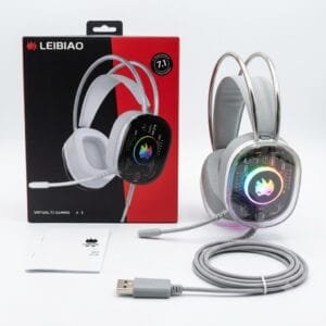 Leibiao A5 Crystal RGB Gaming Headphones - available in Pakistan at Metaware
