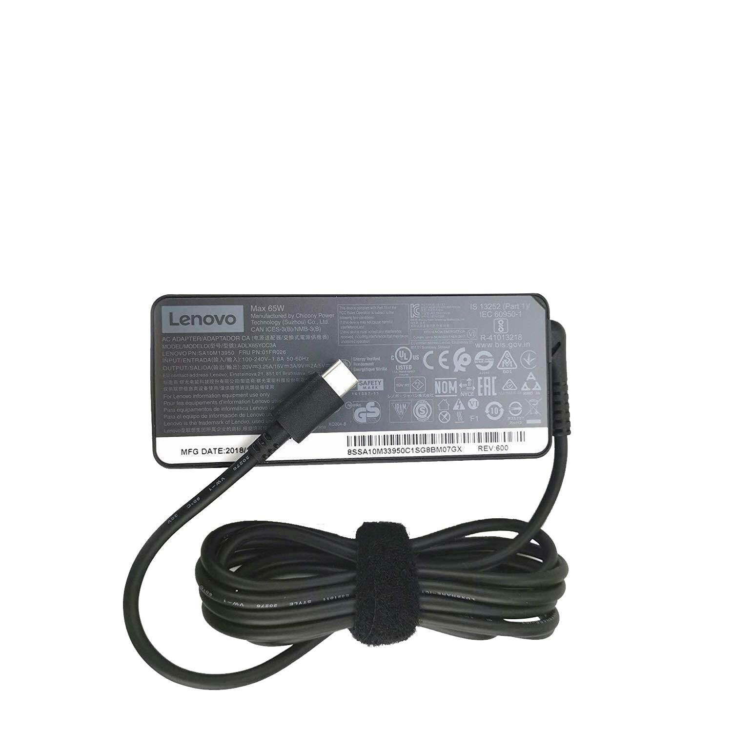 Lenovo USB-C 65W Laptop AC Adapter Charger - available in Pakistan at Metaware