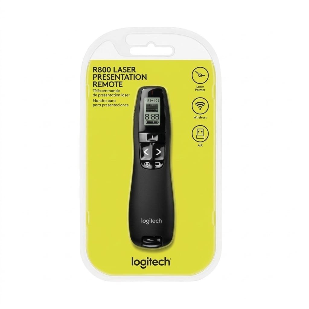 Logitech R800 Wireless Presenter (green laser pointer) - available in Pakistan at Metaware