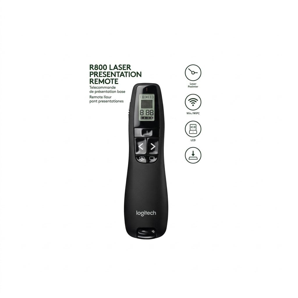 Logitech R800 Wireless Presenter (green laser pointer) - available in Pakistan at Metaware