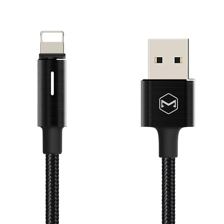 Mcdodo CA4600 King Series 2.4A Auto Power Off Lightning Cable Compatible For iPhone with LED Light (1.2M) - available in Pakistan at Metaware