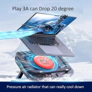 Memo FL08 Laptop Radiator Cooling Fan 2400RPM Turbo Compressed Air Cooler RGB - available in Pakistan at Metaware