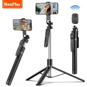 Neepho NP-Z12 Universal Selfie Stick & Tripod with Remote Control (Aluminum Alloy) - available in Pakistan at Metaware
