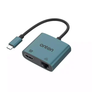 Onten USB-C to HDMI Video Adapter with RJ45 (100M) UC288 - available in Pakistan at Metaware