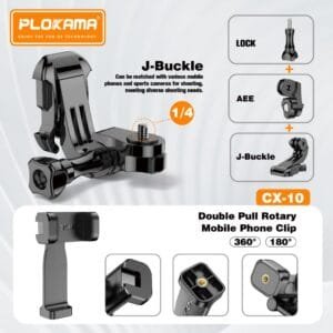 Plokama CX-10 Chest Mount Phone Holder Body Belt Adjustable Harness with 360° Rotating Clip - available in Pakistan at Metaware