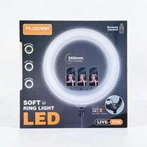 Plokama LIVE-R56 22-Inch 56CM 3-Color LED Ring Light - available in Pakistan at Metaware