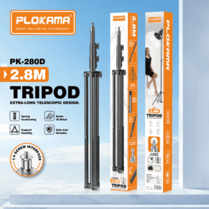 Plokama PK-280D Heavy Duty Tripod Stand 2.8M Light Stand Strong & Stable - available in Pakistan at Metaware