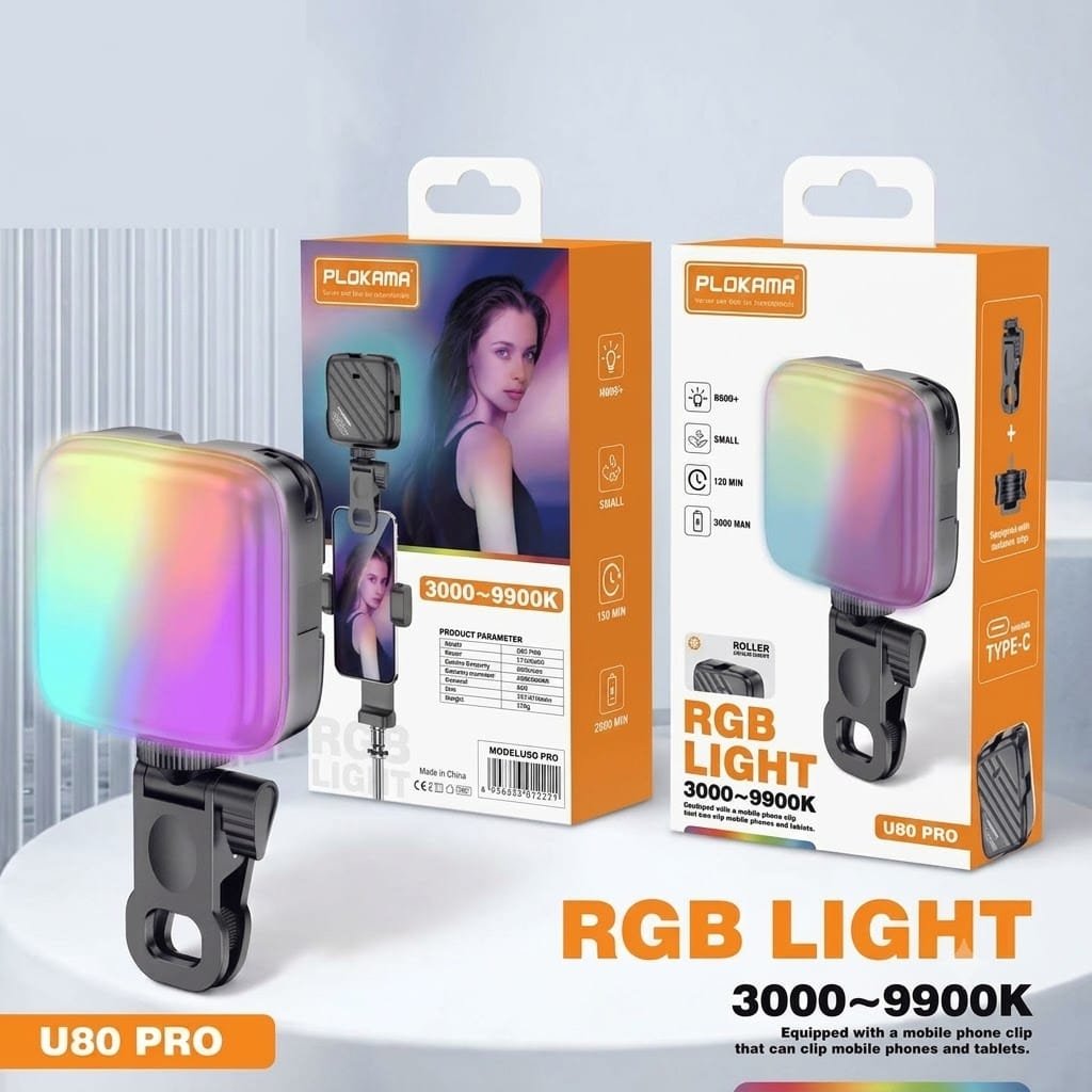 Plokama U80 Pro RGB Camera Light - available in Pakistan at Metaware