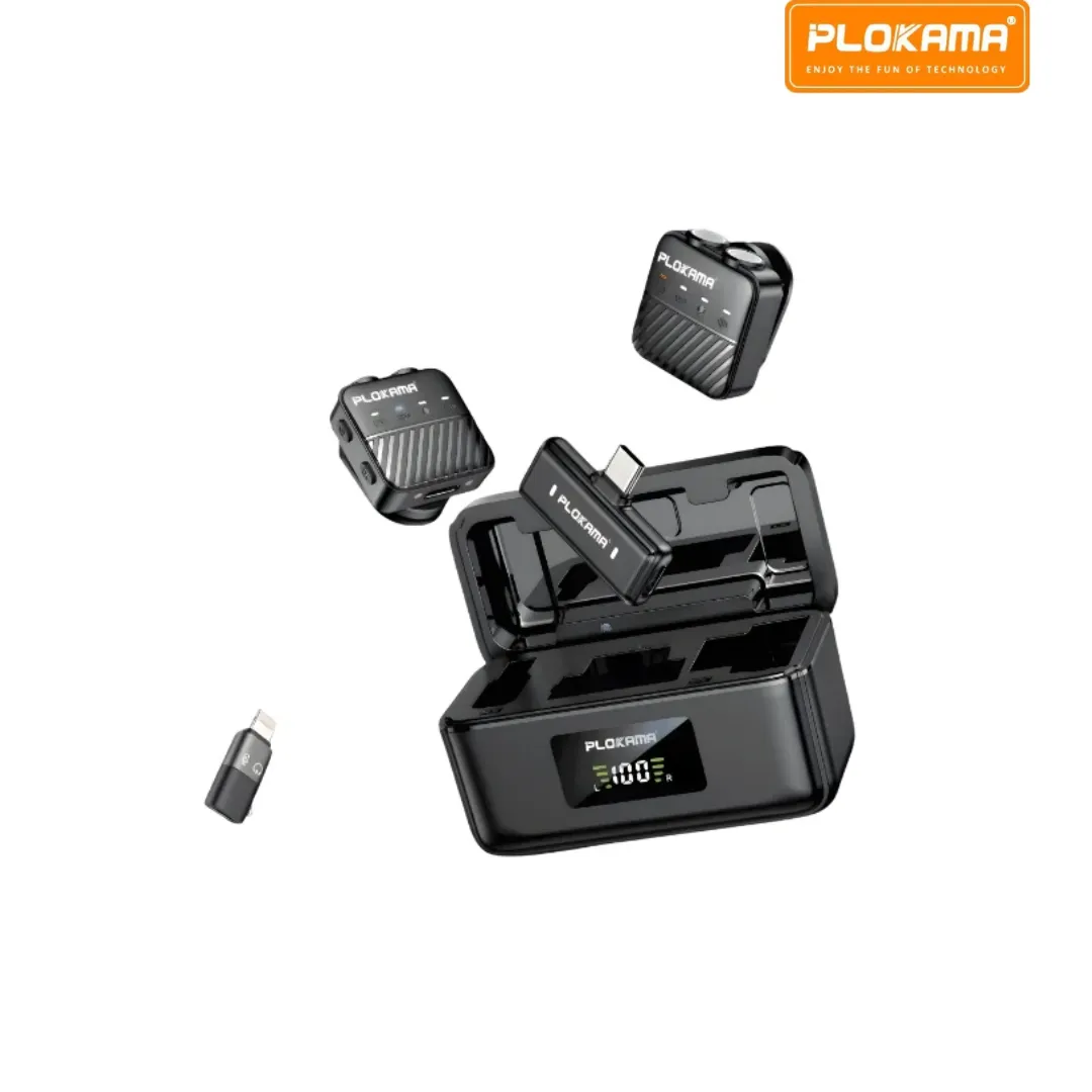 Plokama VM-80 Wireless Dual Microphone with Noise Reduction – iOS & Android - available in Pakistan at Metaware