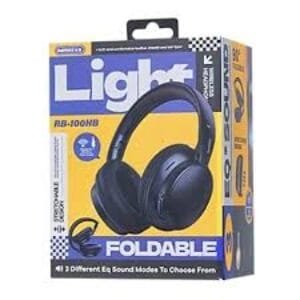 Remax RB-100HB Wireless Headphones Black - available in Pakistan at Metaware