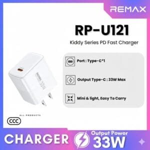 Remax RP-U121 33W Kiddy Series 1C Fast Charger CN Plug - available in Pakistan at Metaware