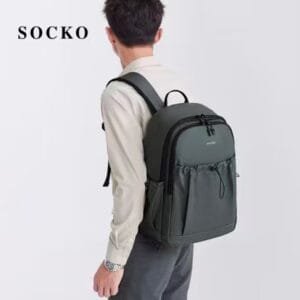 Socko SS-48728 15.6″ Laptop Bag Pack Gray - available in Pakistan at Metaware