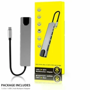 Type C 8-IN-1 Hub - available in Pakistan at Metaware